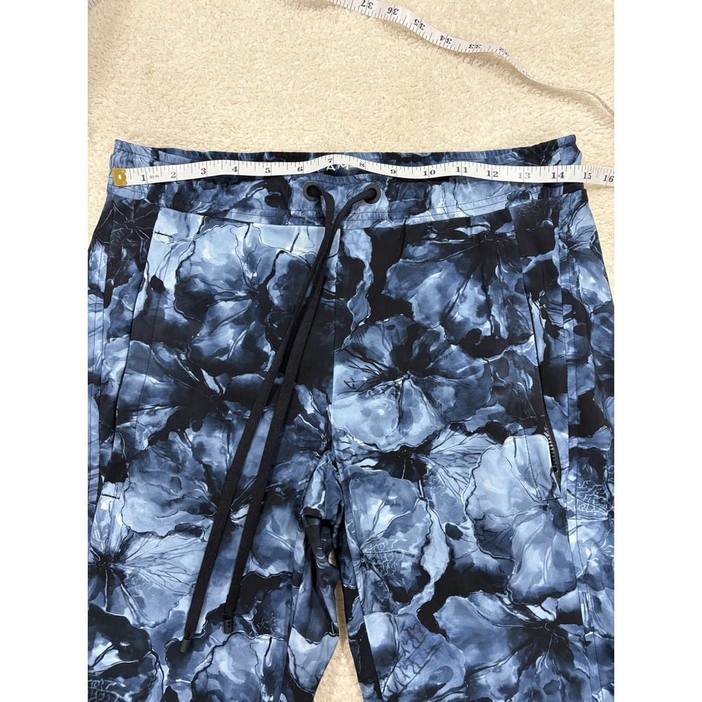 Cambio Jorden Jogger Floral Print Athletic Stretch Legging Blue Navy Size 6 - Picture 8 of 12